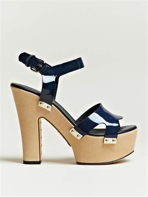 givenchy slippers blauw|Givenchy platform sandals.